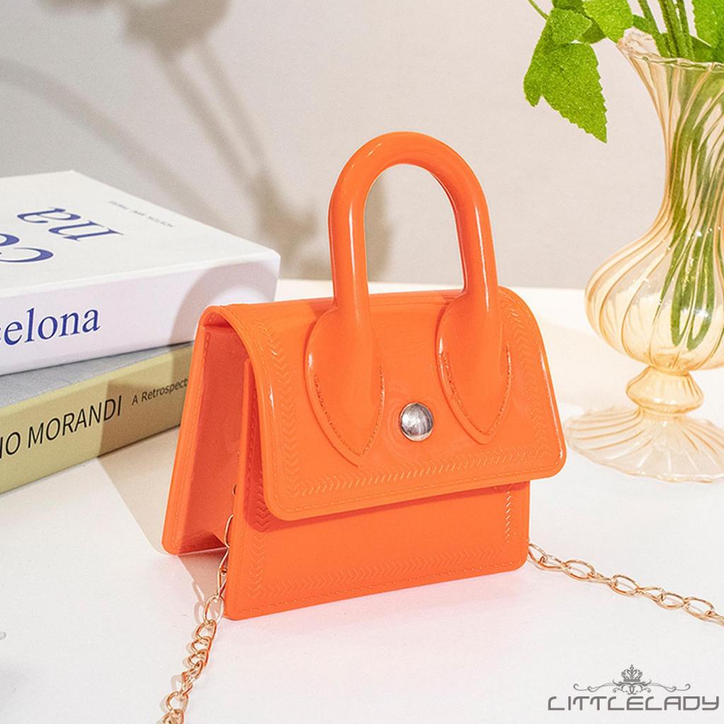 Túi Xách mini Dây Xích Đeo Vai Có Khóa Kiểu Dáng Thanh Lịch Cho Nữ