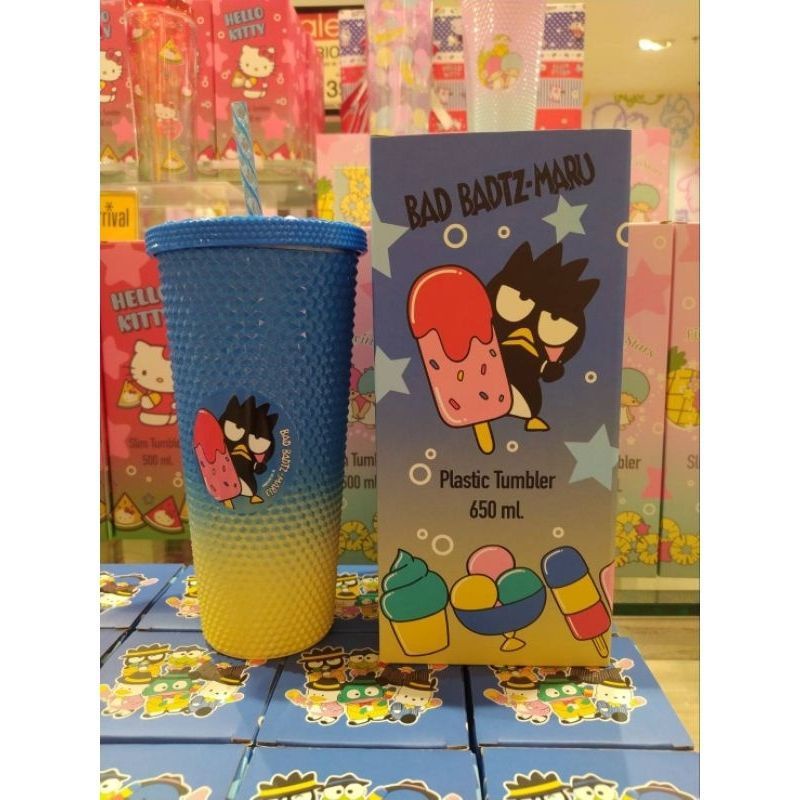 Sanrio Bình Nước Kèm Ống Hút Họa Tiết Hoạt Hình Dễ Thương Xinh Xắn