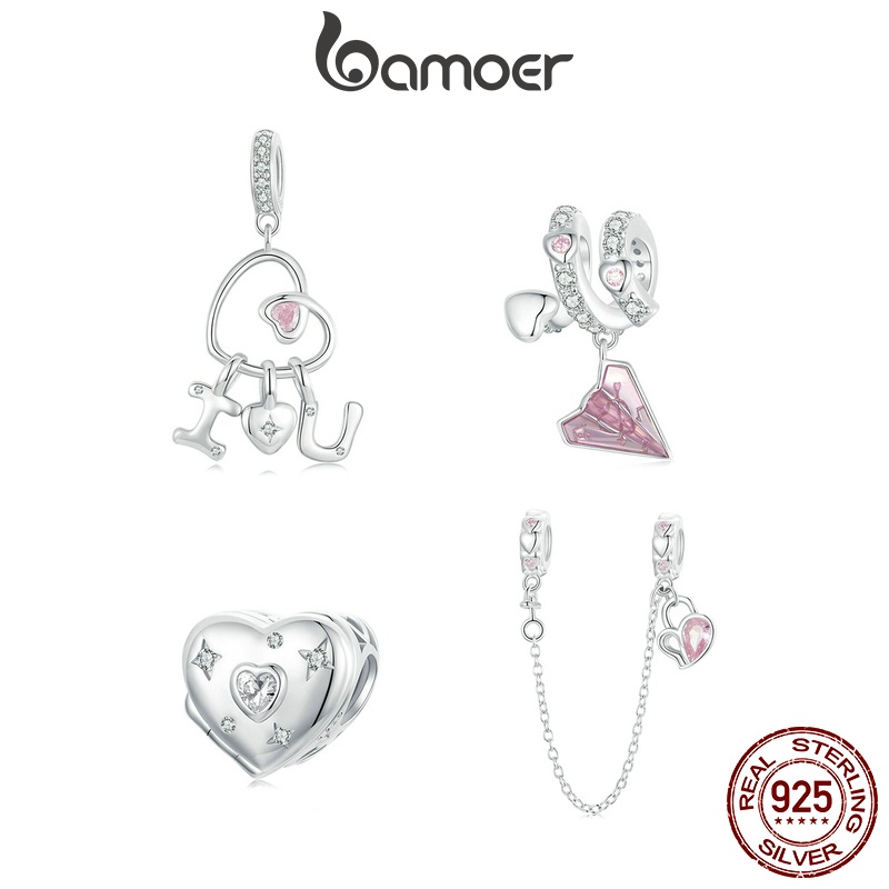 Bamoer Mặt Dây Chuyền Hình Trái Tim Bằng Bạc sterling 925