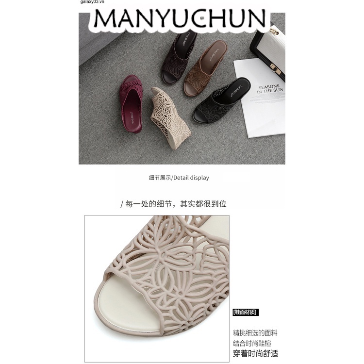 MANYUCHUN  dép nữ Dép xăng đan đế xuồng cao gót sandal nữ 2023 thời trang  Unique Chất lượng cao Thanh lịch Đẹp X0101617 36Z230909