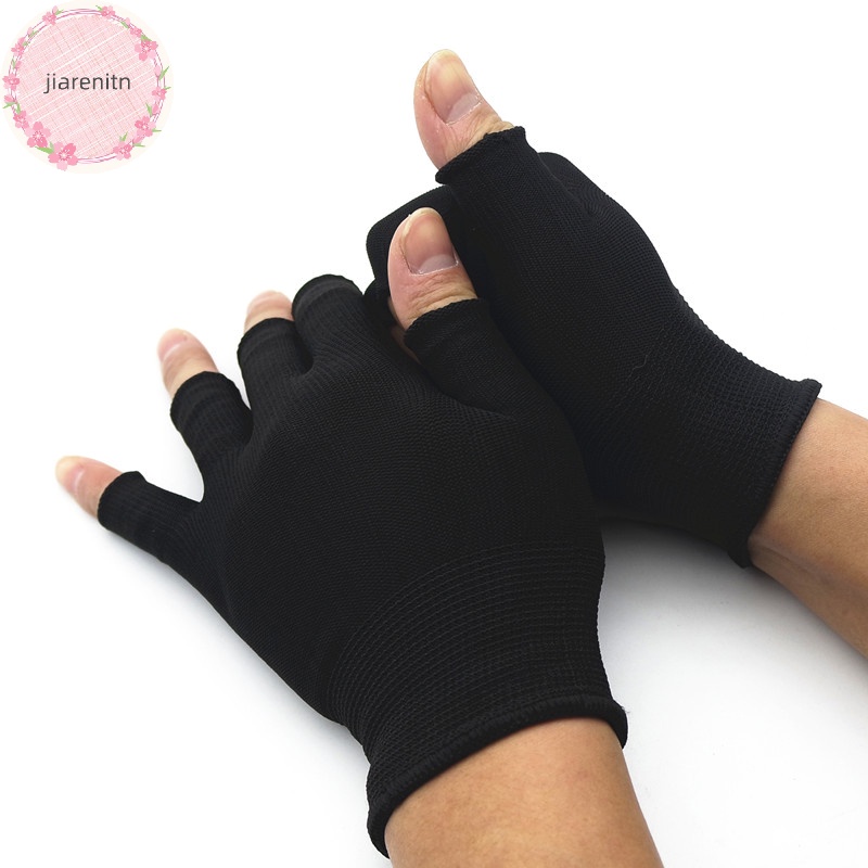 Găng Tay Len Hở Ngón Thời Trang Cho Nam Nữ