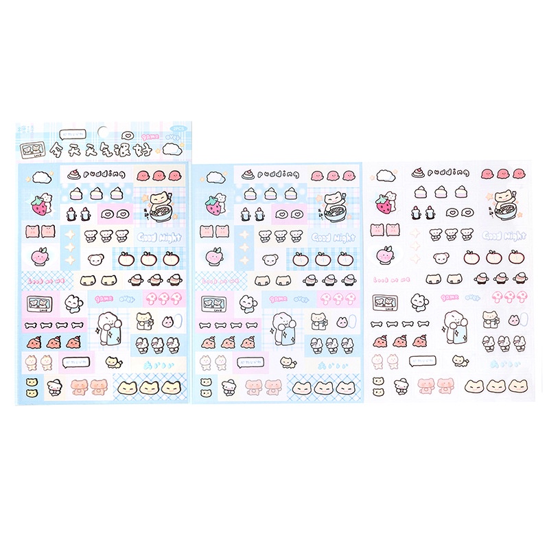 Ông. Set 2 Tấm Sticker Dán Trang Trí Lều Họa Tiết Hoạt Hình Dễ Thương diy