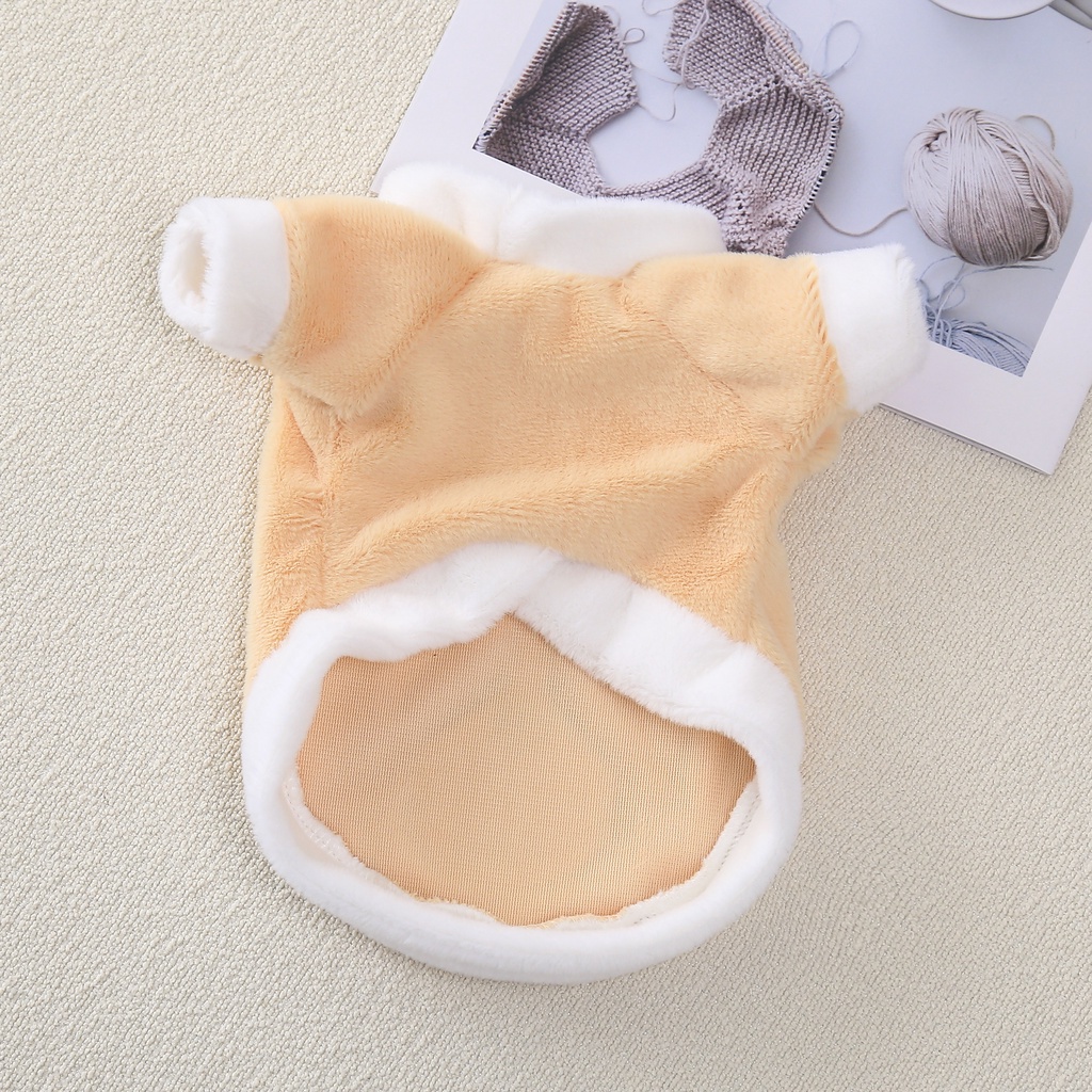 Áo hoodie Vải Bông Ấm Áp Họa Tiết Mặt Động Vật Dễ Thương Thời Trang Thu Đông Cho Thú Cưng
