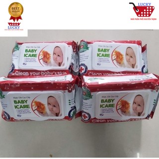 Combo 4 Gói Khăn Ướt BaBy ICare 80 gr CAO CẤP