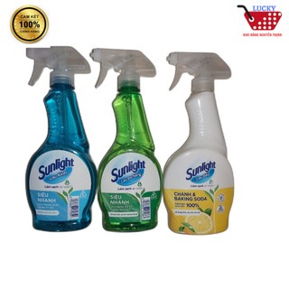 Nước lau kính, lau bếp đa năng Sunlight 500ml/ 520ml