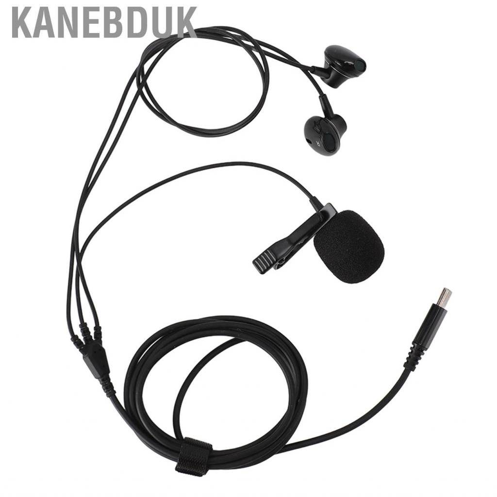 Kanebduk USB C Earphones Wired Ear Buds Type Headphone With Microphone For Singing NEW