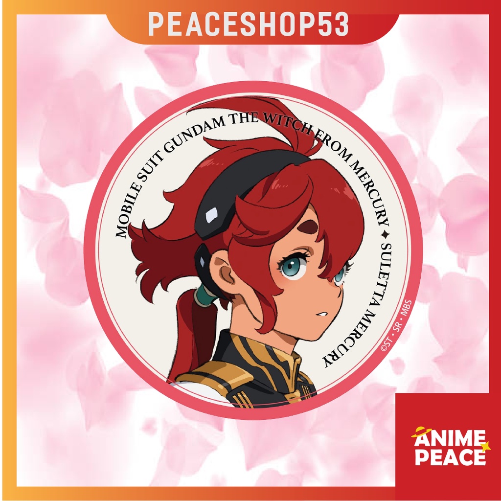 Huy hiệu Anime Mobile Suit Gundam The Witch From Mercury Phụ Kiện Anime Manga Ver 1 HH58