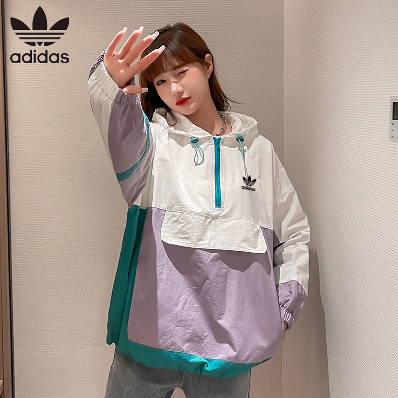 Áo Khoác Gió adidas 100% Chính Hãng Chất Lượng Cao Giữ Ấm Phong Cách Đơn Giản Cho Nam Và Nữ