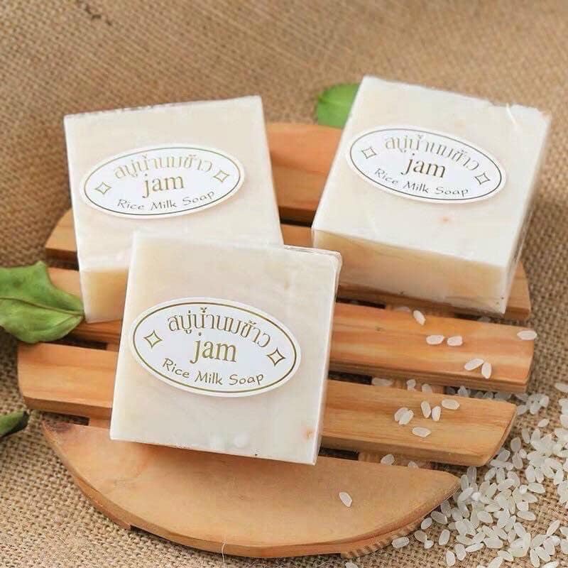 ❤️ Xà Phòng Cám Gạo Thái Lan Jam Rice Milk Soap - Lẻ 1 cục ❤️