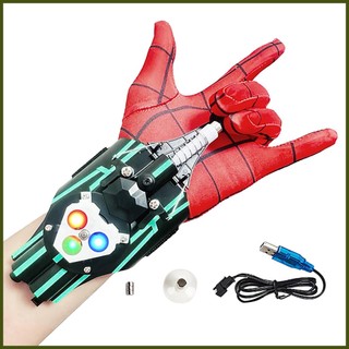 Spider đồ chơi điện tử rút dây phát sáng vui nhộn cho bé