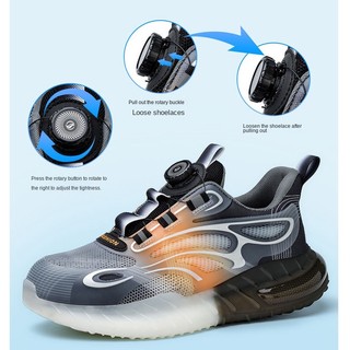 Giày Bảo Hộ Lao Động Mũi Thép Chống Đâm Thủng size Lớn 35-46 Cho Nam Nữ