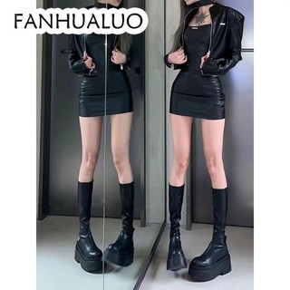 FANHUALUO giày nữ boot nữ Thời trang trăm mốt 2023 HOTSALE Phối màu tinh tế Đàn hồi tốt Thoải mái Đế êm FSX23A0RZM 43Z231024
