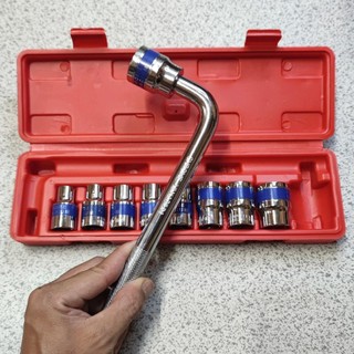 Bộ tuýp 1/2 cần cong 10 món 8-24mm
