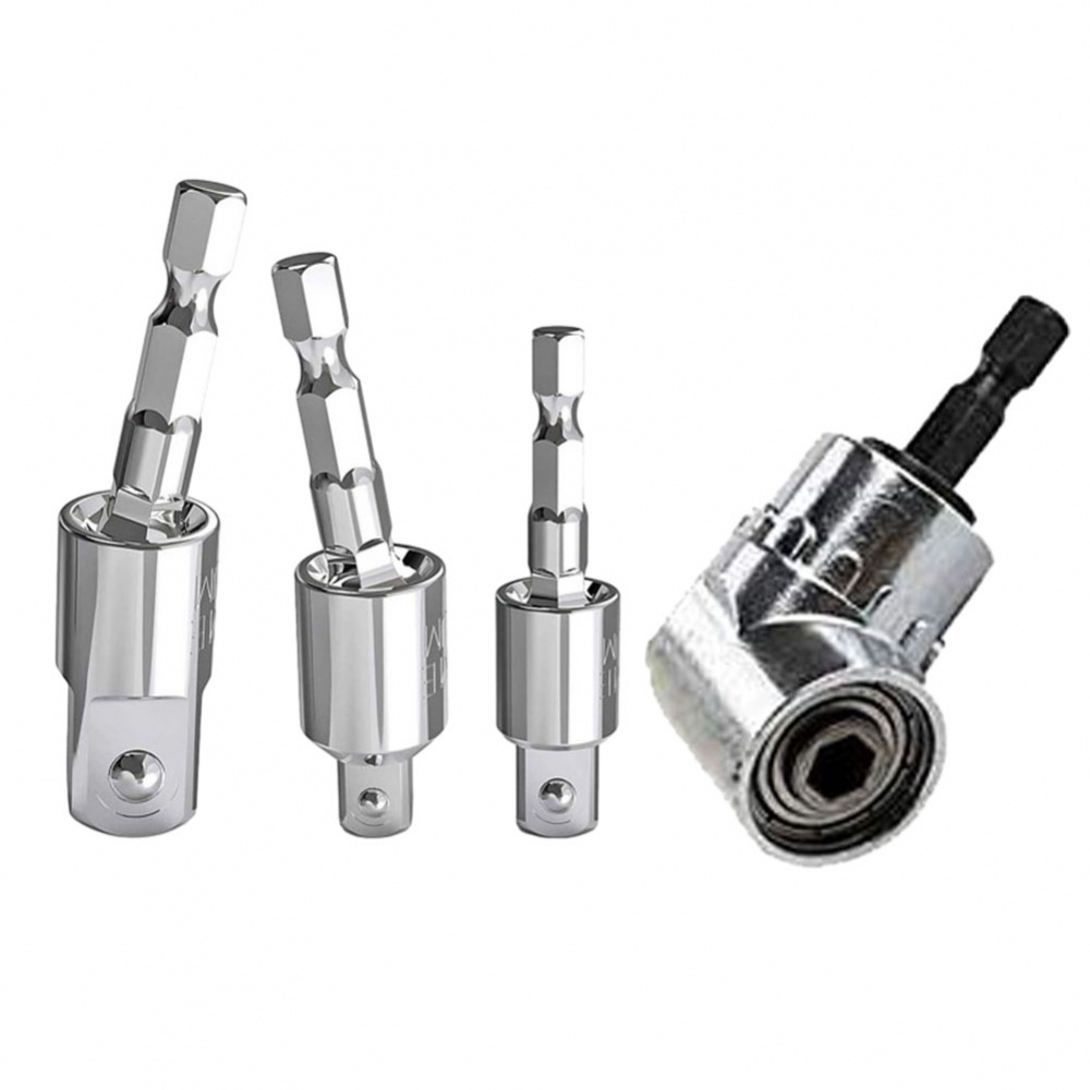 【FEELING READY STOCK】Hex Shank Drill Socket Adapter Set Power Tool Parts Universal Easy Installation