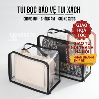 Túi PVC trong suốt bảo vệ túi xách da chống nước ẩm mốc, chống bụi, giữ mới đồ dùng nhiều kích thước tiện lợi TMP52