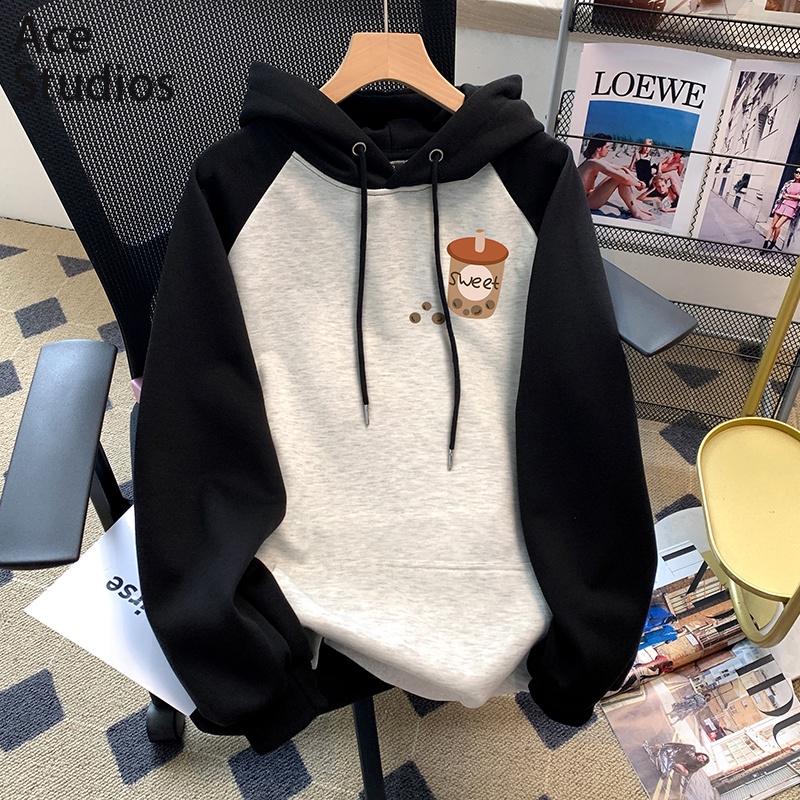 Ace Studios Áo Khoác hoodie áo khoác nữ zip hoodie unique cổ xưa INS Korean WWY241075O 2Z240110