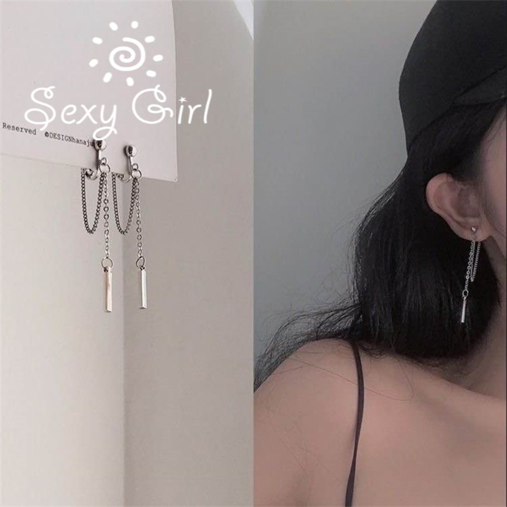 Khuyên Tai Dây Xích Dáng Dài Phong Cách Hàn Quốc Thời Trang Cho Nữ