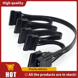 Dây cáp nguồn 4pin ide sang 5 cổng 4pin molex sang cổng sata 18awg cho ổ cứng hdd ssd pc