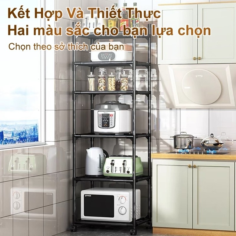 𝑻𝒓𝒐𝒚 Kệ Nhà Bếp Kệ Để Đồ Đa Năng Kệ Sắt 3/4/5/6 Tầng 150KG ❤️‍🔥sơn tĩnh điện chống rỉ❤️‍🔥