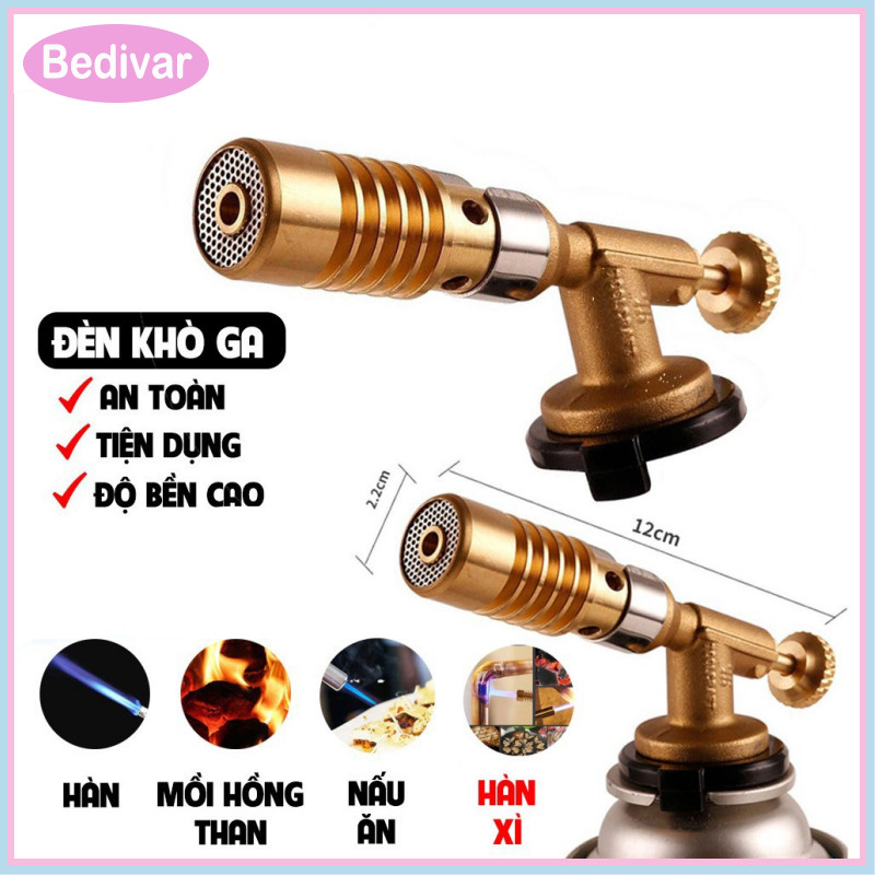 Bedivar Khò Gas Mini Flame Gun , Khò Gas Chuyên Dụng - Núm điều Chỉnh Nhiệt 1400 độ C