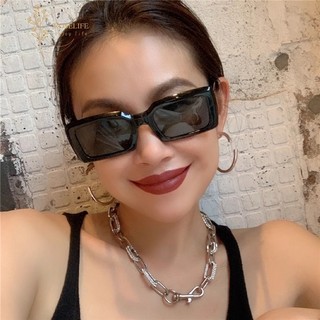  Roselife Unisex Thoáng Mát Hình Chữ Nhật Khung Chống Bức Xạ Kính Mát Dành Cho Nữ Thời Trang UV400 Kính Mắt Sắc Thái 