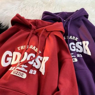  áo hoodie nam big size M-8XL  có size 30 kg_120 kg  Áo hoodie cotton Nhung Dày Dặn Tay Dài In Chữ Thời Trang Mùa Thu Chất Lượng Cao Cho Nam 