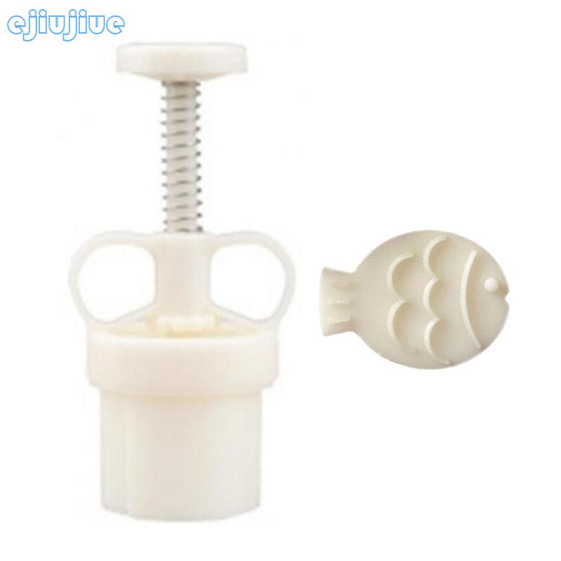 Khuôn Nhựa Làm Bánh Trung Thu Hình Cá Dễ Thương 30g diy