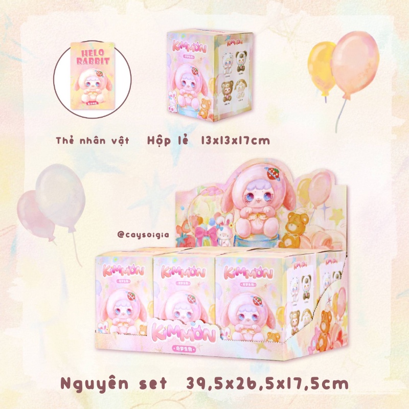 S145 - Hộp nhân phẩm blindbox gấu bông Kimmon sinh vật kỳ diệu làm quà tặng sinh nhật, kỉ niệm - Cây Sồi Già