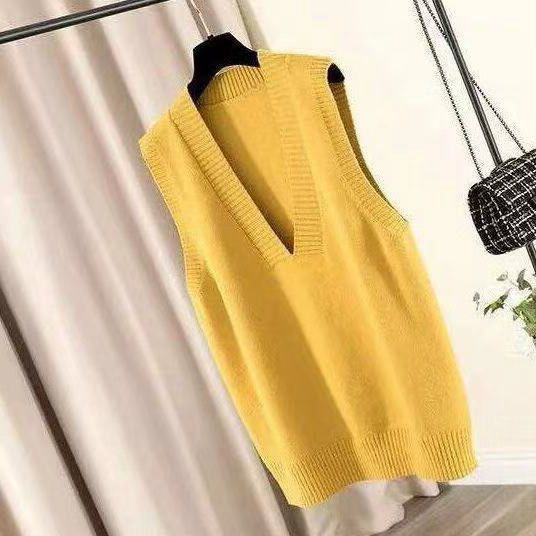 Áo Len Không Tay Dáng Rộng Thiết Kế Mới Thời Trang Mùa Thu Theo Phong Cách