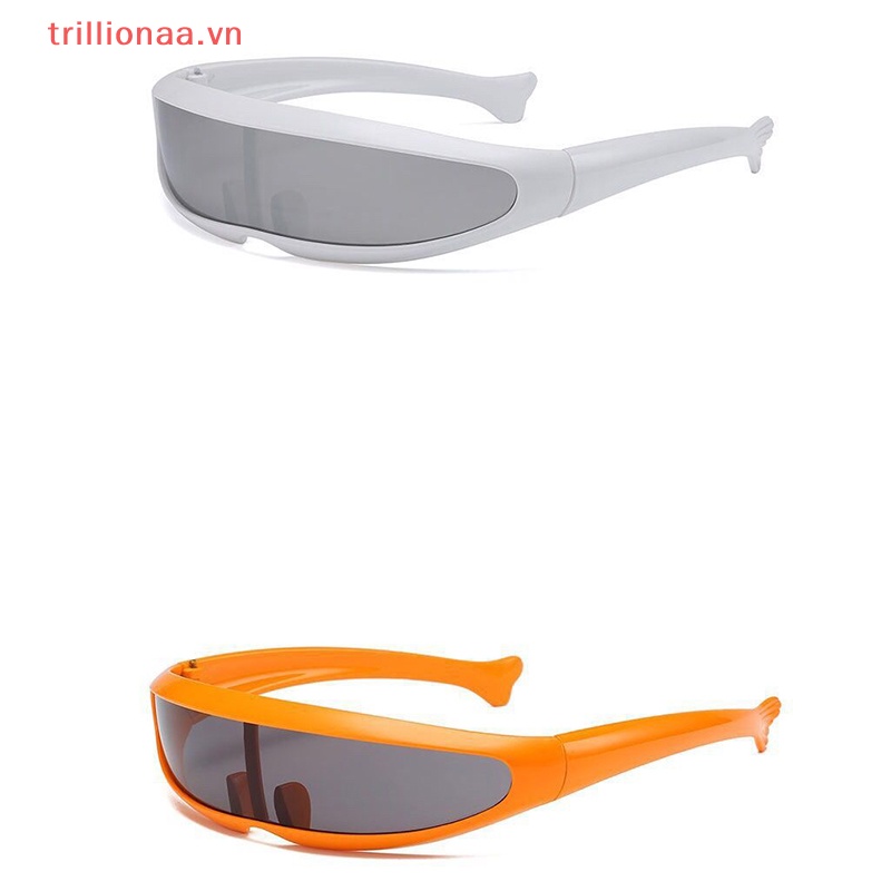 Triillionaa 1 Kính Mát Đuôi Cá laser Ngoài Trời Phong Cách Thể Thao Cá Tính vn