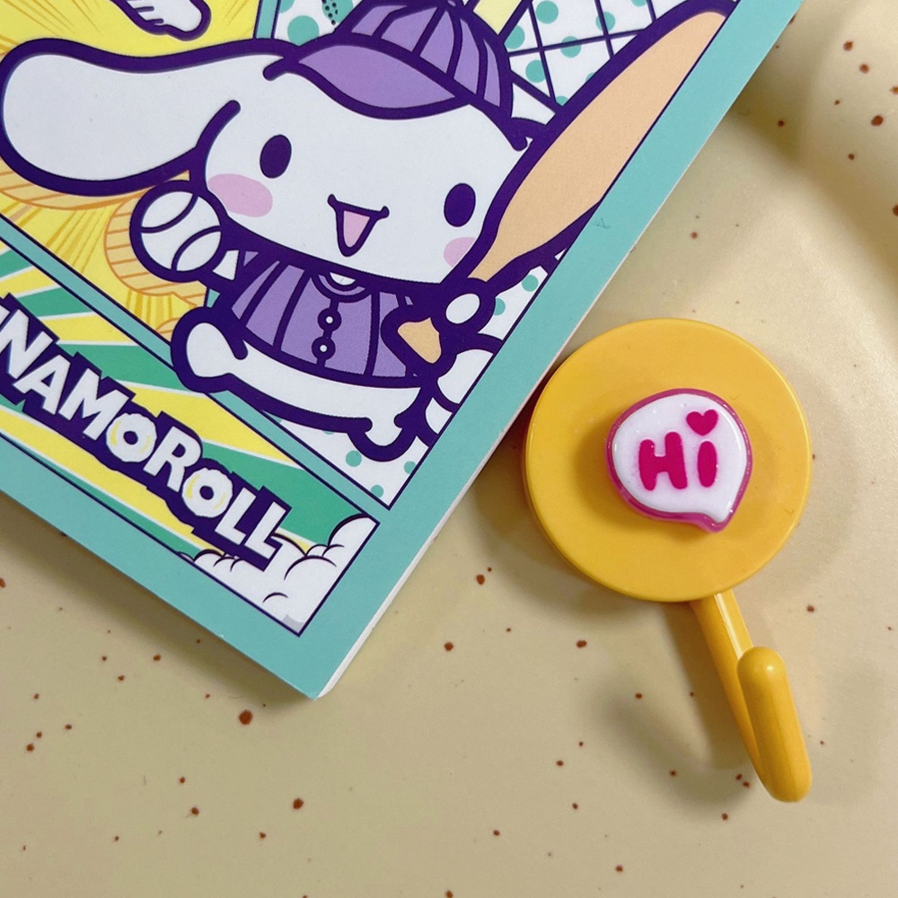 SANRIO ✨Sanriooo✨Móc Dán Tường Không Cần Khoan Họa Tiết Gấu Hoạt Hình Cho Học Sinh