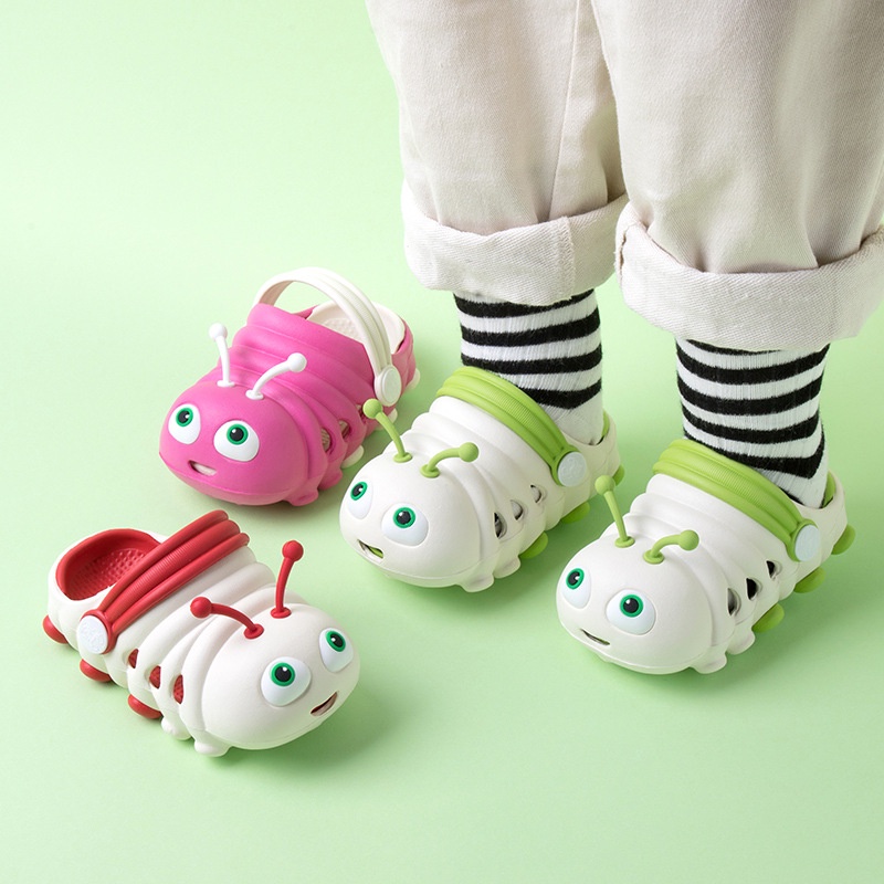 AYUER Xăng đan Đế Mềm Thoáng Khí Họa Tiết Sâu Bướm Hoạt Hình Dễ Thương Dành Cho Bé Trai Và Bé Gái