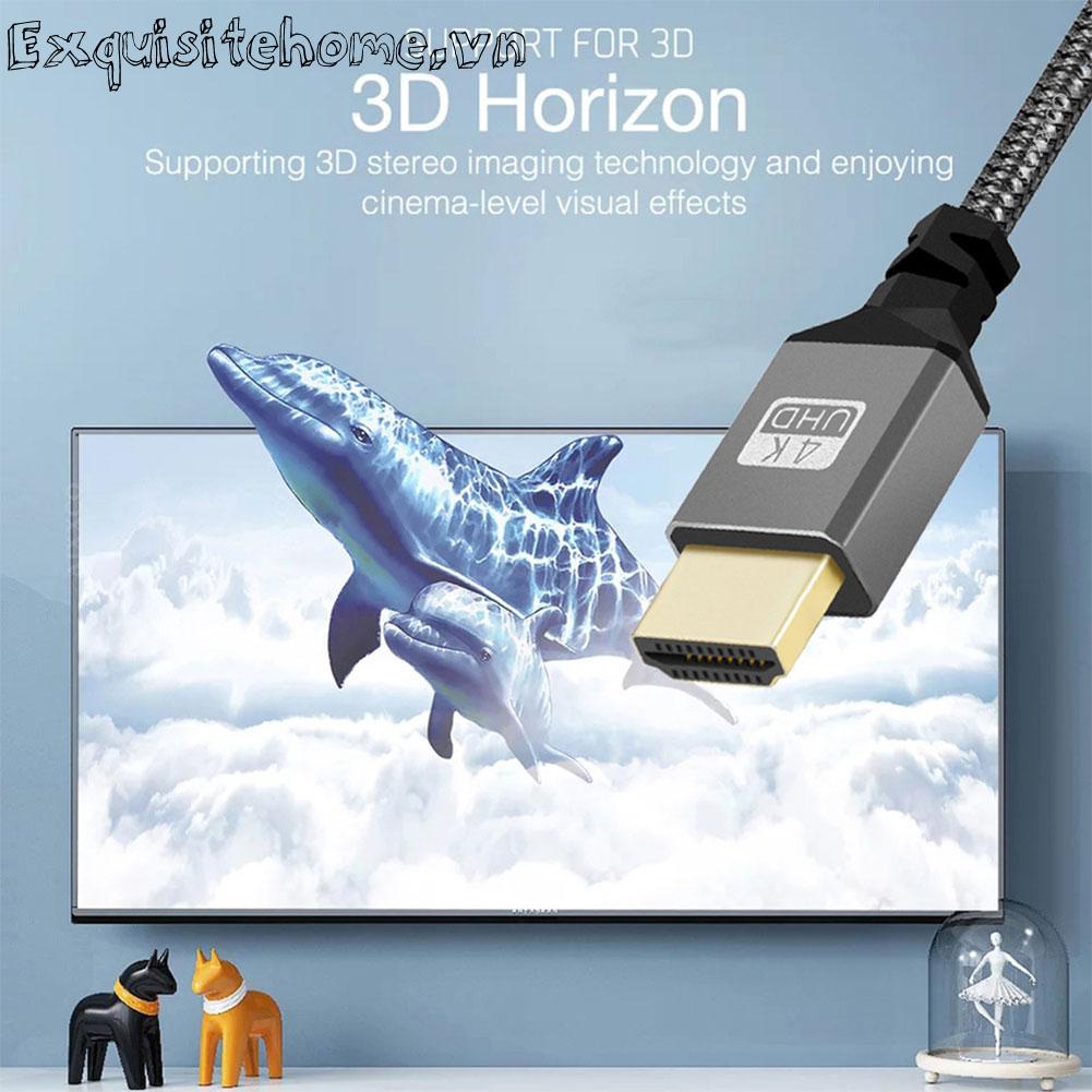 Dây Cáp Chuyển Đổi 15cm 18 gbps hdmi-compatible male Sang female video nylon braid