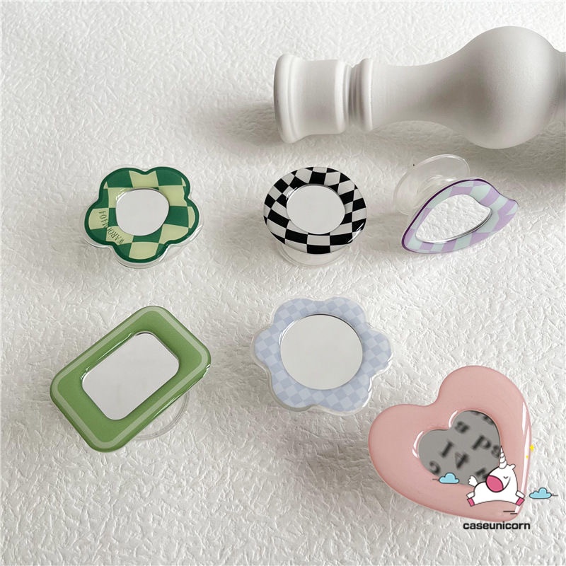 Thời Trang Giá Đỡ Điện Thoại Dạng Nhẫn Đeo Tay Mặt Gương Hình Chú Gấu Hoạt Hình Dễ Thương Sáng Tạo