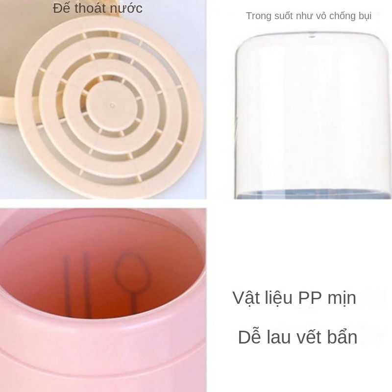 Giá Đỡ Muỗng Đũa Có Nắp Đậy Tiện Dụng Cho Nhà Bếp