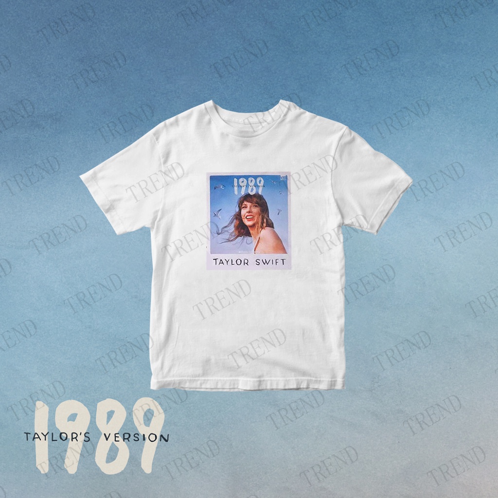 Taylor swift 1989  cotton t-shirt plus size nam và nữ 2023 vintage street loose ts print short sle