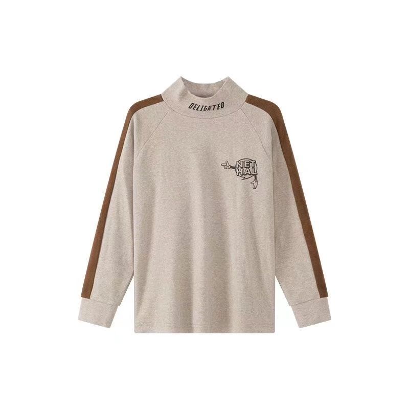 Áo Thun Tay Dài Cổ Cao Phong Cách Đức Thời Trang Thu Đông Mới Cho Bé Trai