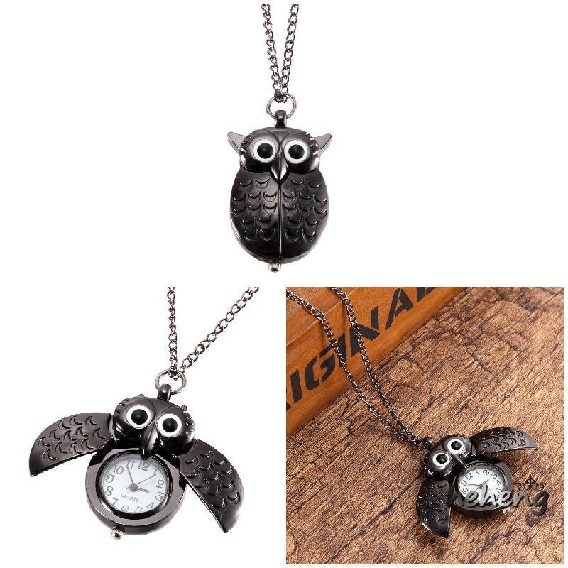 Đồng Hồ Quả Quýt Hình Cú Mèo Dễ Thương Phong Cách vintage Cho Nữ