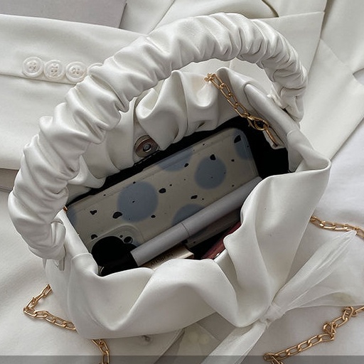 Niche Túi Xách Đeo Chéo Đính Nơ Thời Trang Mới Cho Nữ