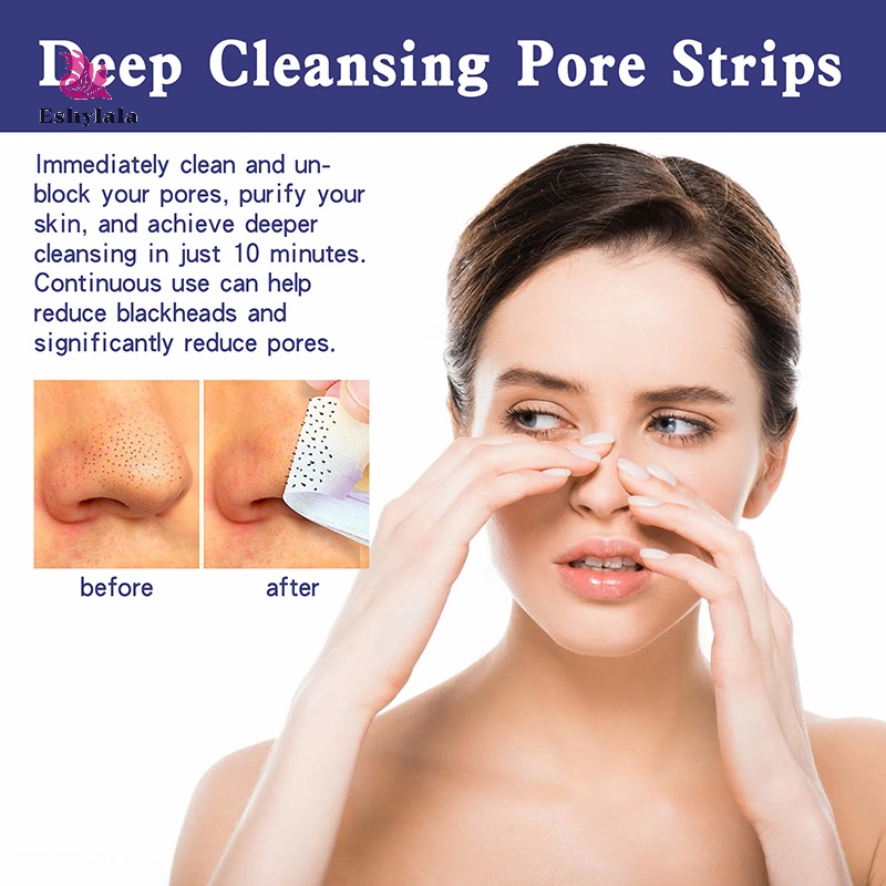 Bộ 6 Mặt Nạ Lột Mụn Đầu Đen Mũi Làm Sạch Sâu Se Khít Lỗ Chân Lông Chăm Sóc Da Hiệu eshylala Dành Cho Nam Và Nữ