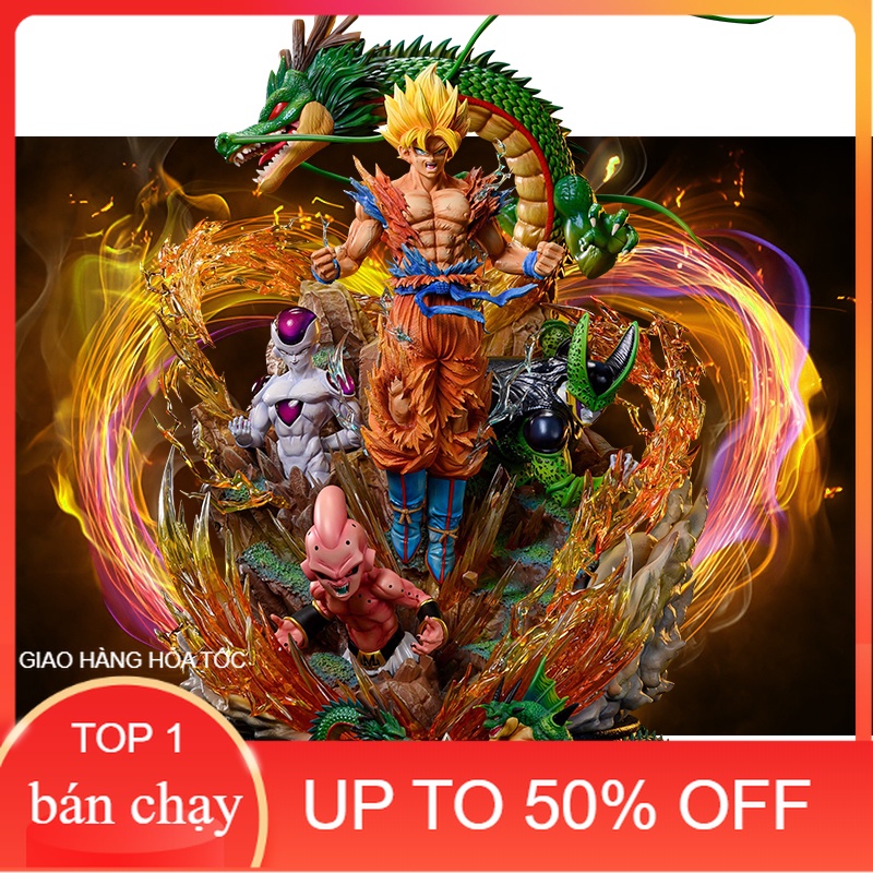 Mô hình dragon ball Goku Cell Frieza Buu Super Saiyan  dragonball Figure trang trí Anime Game Figure