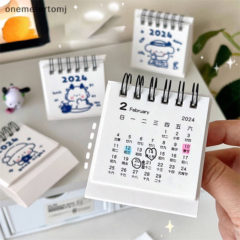 Onemetertomj Lịch Để Bàn 2024 mini diy Hình Rồng Dễ Thương