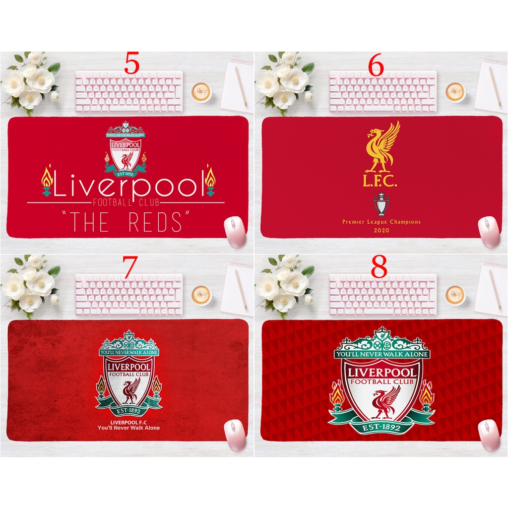 Tấm Lót Chuột laptop Hình Câu Lạc Bộ Bóng Đá liverpool 60x30cm