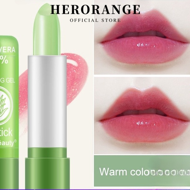Son lô hội dưỡng môi đổi màu theo nhiệt độ cơ thể lâu trôi Kiss Beauty 3.5g cho nữ