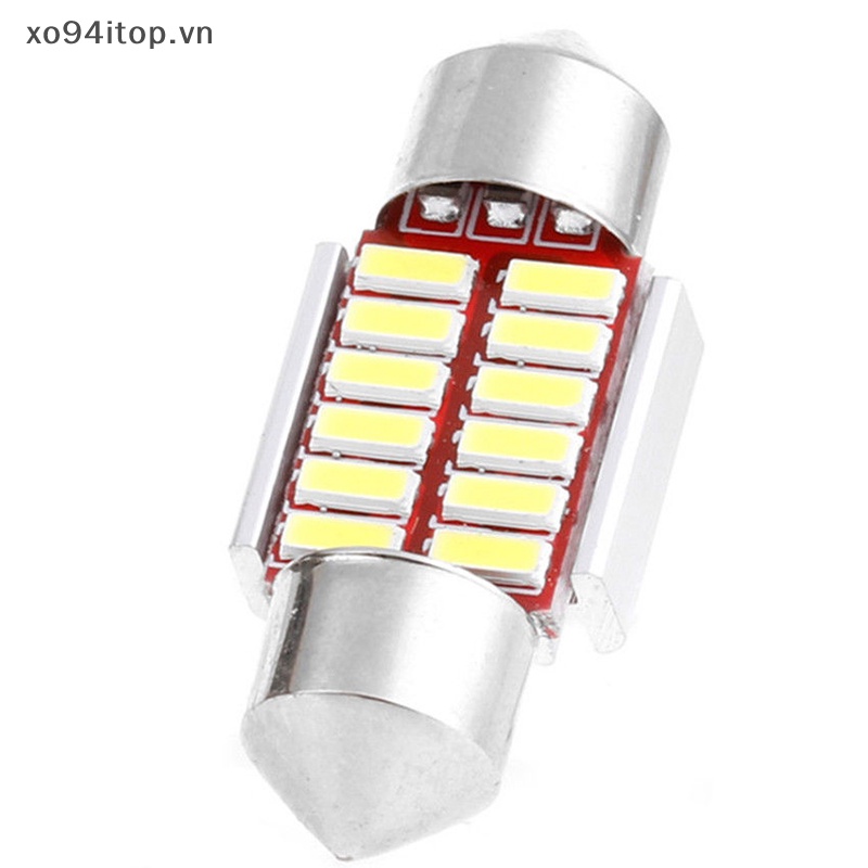 Xoitop Set 2 Đèn led 31mm 4014 12smd c5w Chuyên Dụng Cho Xe Hơi vn