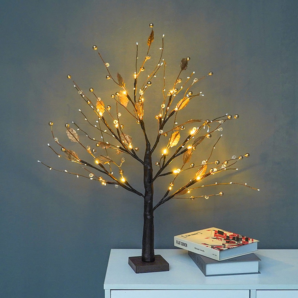 Đèn led Hình Cây Dùng Pin Trang Trí Phòng Khách / Giáng Sinh