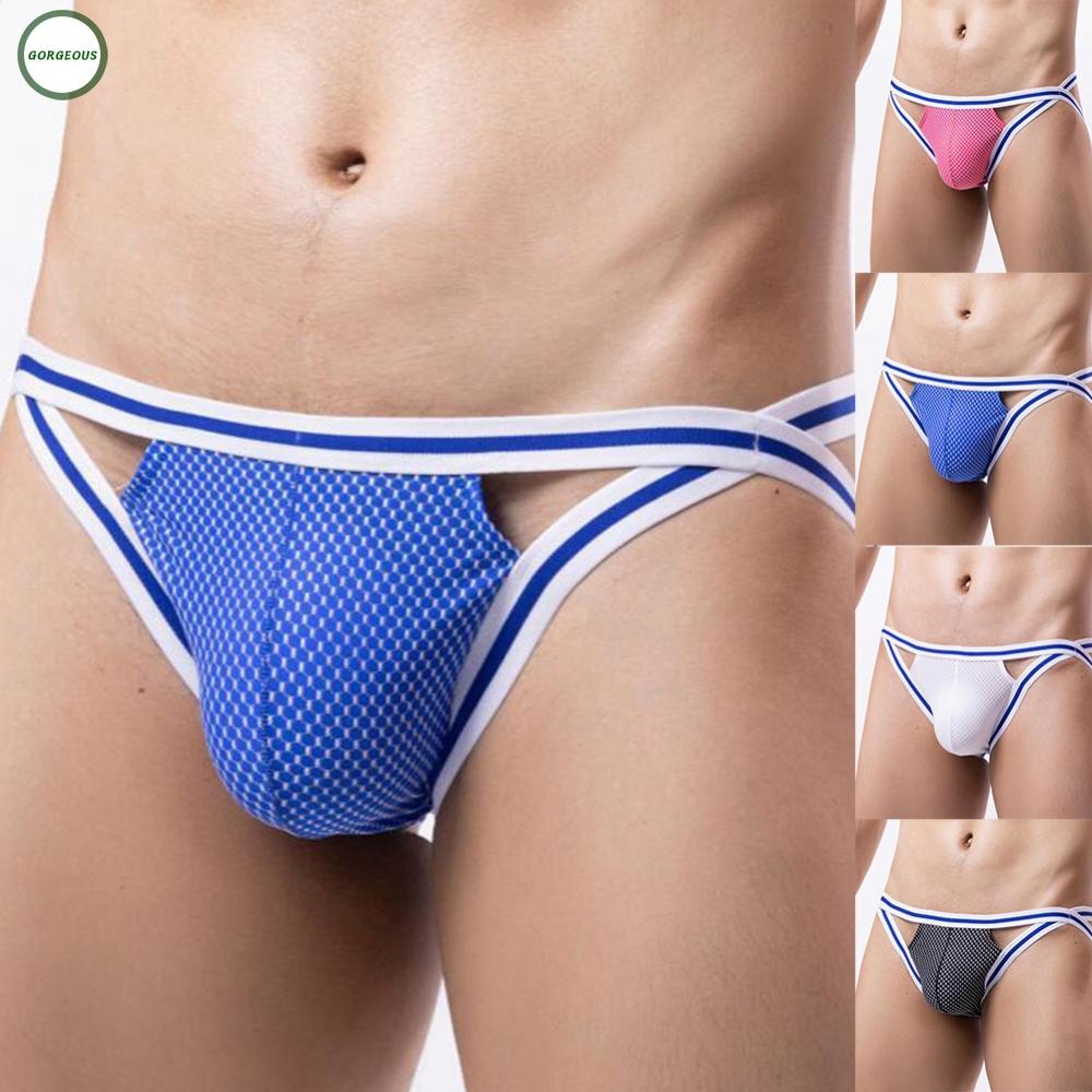 New Coming~Mens Underwear Color Matching Daily Jock Strap Jockstrap Lingerie Nylon#Home Essentialses