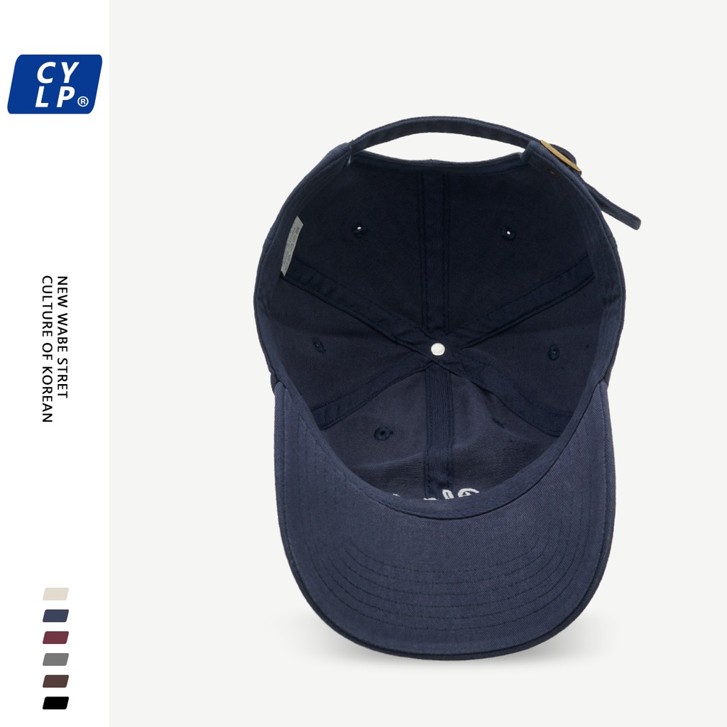 Mũ Lưỡi Trai Màu Đen Thêu Chữ Phong Cách vintage