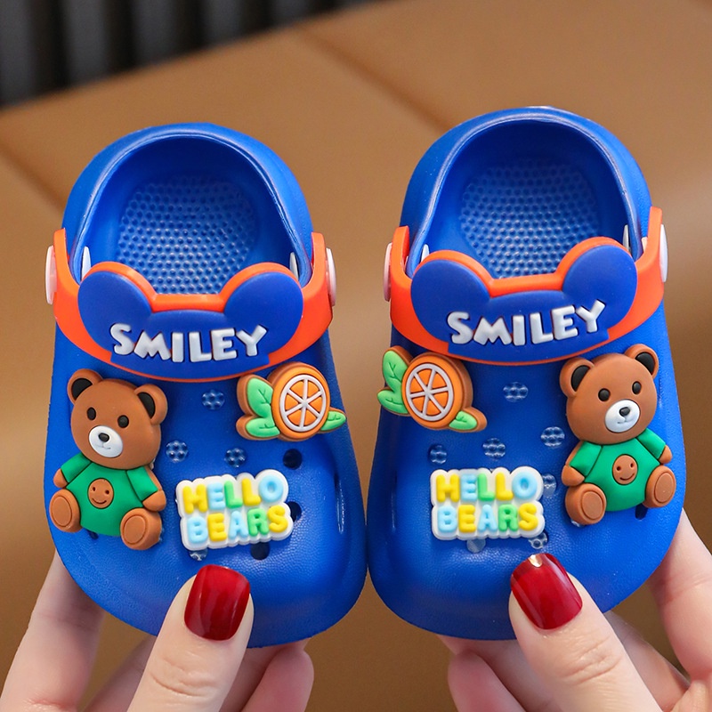 Giày sandal Không Trơn Thoải Mái In Họa Tiết Hoạt Hình Dễ Thương Phù Hợp Với Bé Trai / Bé Gái