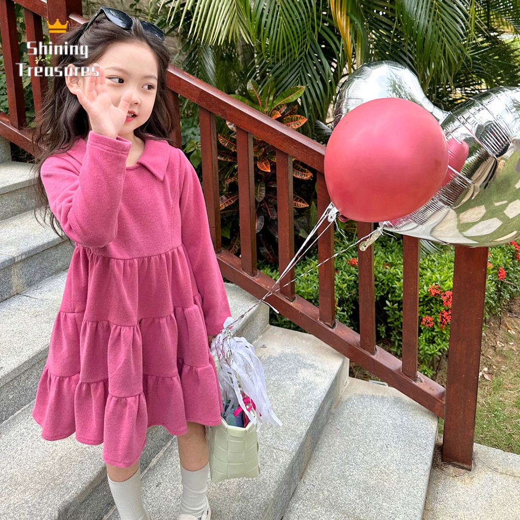 ShiningTreasures Váy Bé Gái váy váy trẻ em công chúa bé gái thời trang dễ thương đẹp 2023 NEW KLQ23915YH 37Z230915